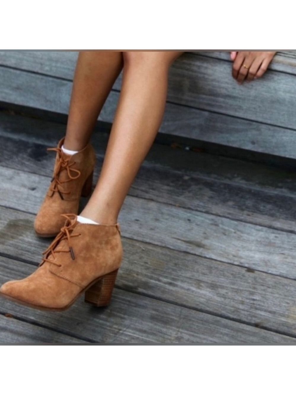 Tom's Lunata Lace Up Bootie
